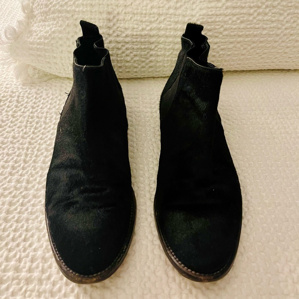 Jenni Kayne Black Pony Hair Chelsea Boot - Size 9.5